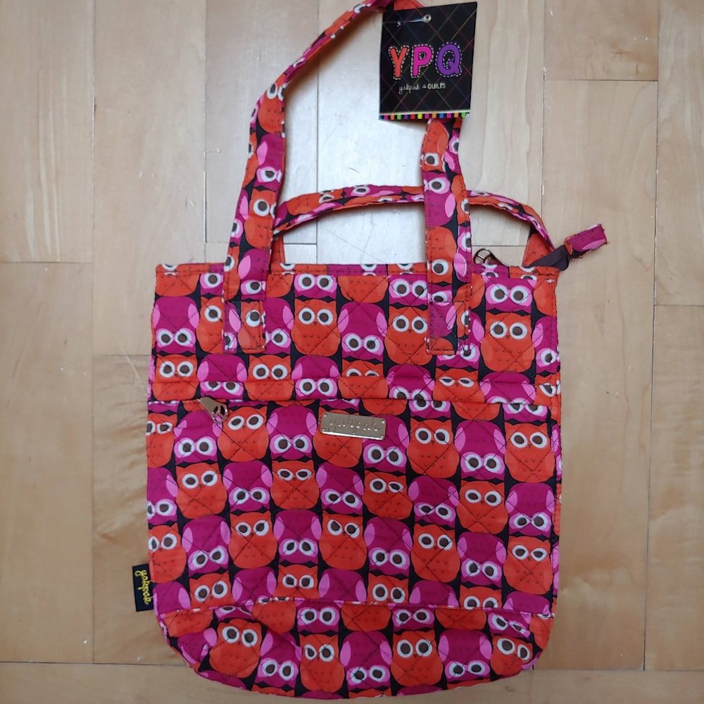 221-**NWT**Yak pak  Quilted Owl Tote bag